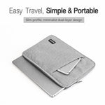 Baona BN-Z002 Custodia per laptop impermeabile, borsa protettiva sottile per notebook, custodia per computer, 11 inch Gray, 11 inch Black, 13 inch Gray, 13 inch Black, 14/15 inch Gray, 14/15 inch Black, 15.6 inch Gray, 15.6 inch Black                  ...
