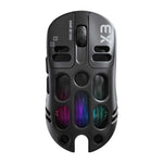 Mouse da gioco wireless T-WOLF X3 Tri-Mode, ultraleggero, con scocca a nido d'ape cava, 8000 DPI