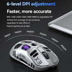 Mouse da gioco wireless T-WOLF X3 Tri-Mode, ultraleggero, con scocca a nido d'ape cava, 8000 DPI