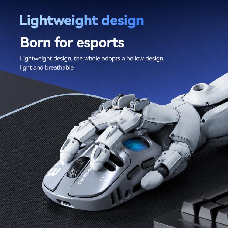 Mouse da gioco wireless T-WOLF X3 Tri-Mode, ultraleggero, con scocca a nido d'ape cava, 8000 DPI