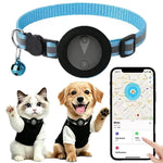 Collare di localizzazione per gatti compatibile con Apple Trova il Mio, localizzatore GPS riflettente per animali domestici con fibbia di sicurezza a sgancio rapido e campanellino.