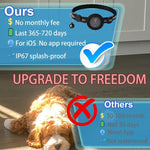 Collare di localizzazione per gatti compatibile con Apple Trova il Mio, localizzatore GPS riflettente per animali domestici con fibbia di sicurezza a sgancio rapido e campanellino.