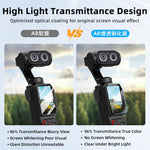 Protezione per obiettivo BRDRC Jet per Insta360 Luna Ultra, protezione per schermo in vetro temperato AR., Screen Protector+Tool, Lens+Screen Protector+Tool