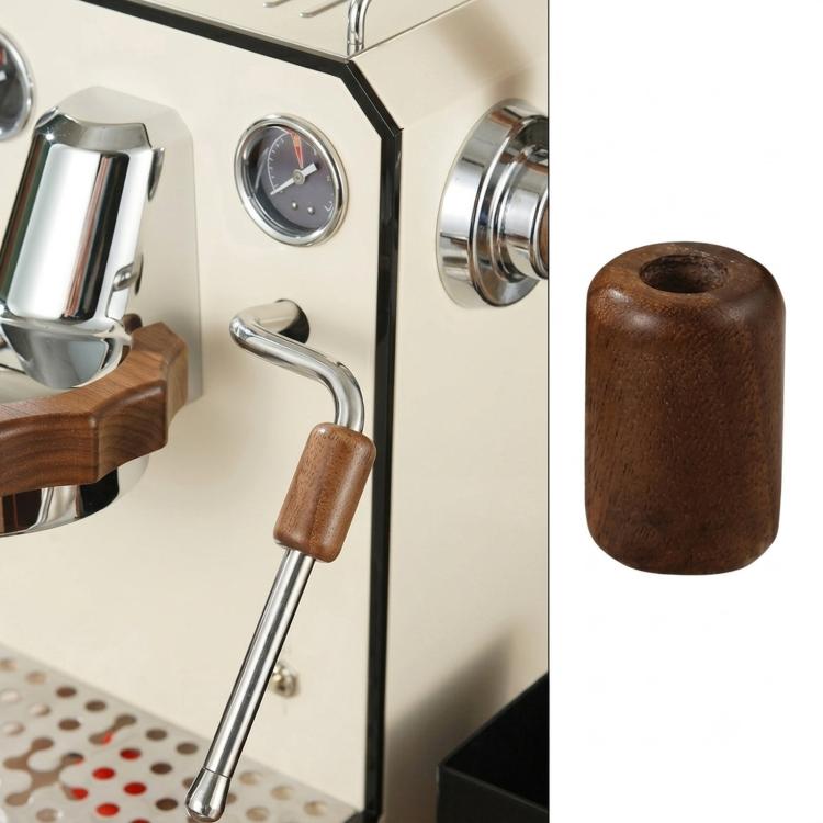 Accessori di modifica in legno di noce per macchine da caffè espresso Gemilai 3006/3145/3145B, Anti-Scald Ring, Steam Lever Knob, Steam Wand Sleeve, 2-Piece Set, 3-Piece Set