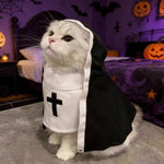 Costume da suora estiva per gatti, leggero, traspirante, divertente abito per foto di animali domestici, S, M, L