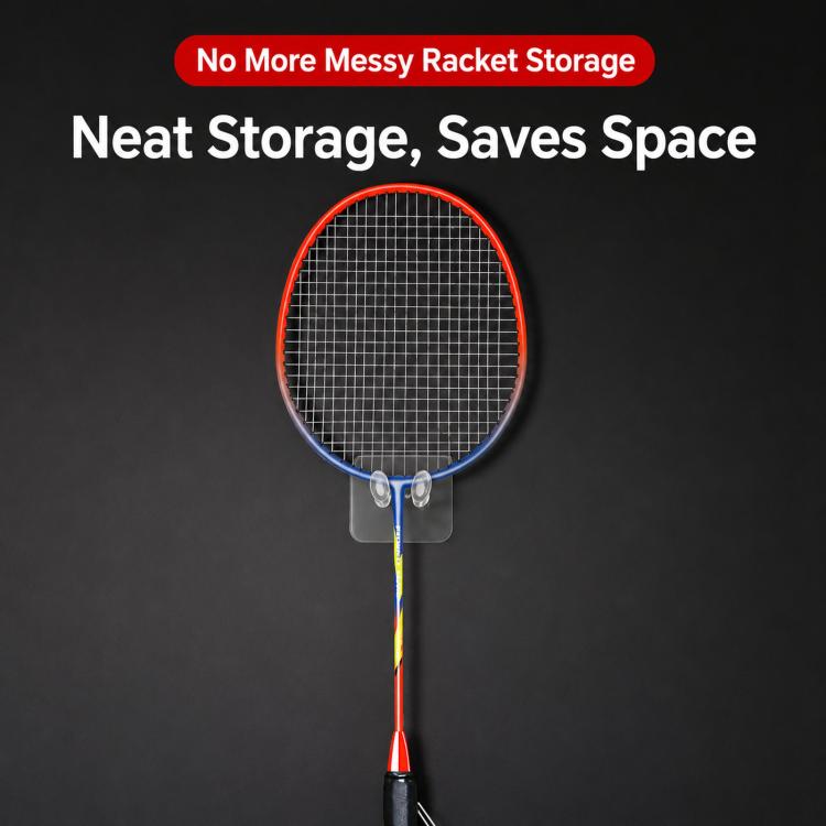 10 ganci adesivi da parete per racchette da badminton, senza foratura, porta racchette da tennis, impermeabile, con spina di alimentazione.