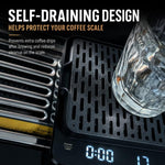 Vassoio raccogligocce autodrenante per bilancia da caffè espresso, stampato in 3D in PLA, protezione inclinata per bilancia da caffè