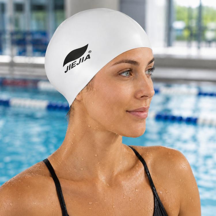 Cuffia da nuoto JIEJIA extra large in silicone elastico e impermeabile