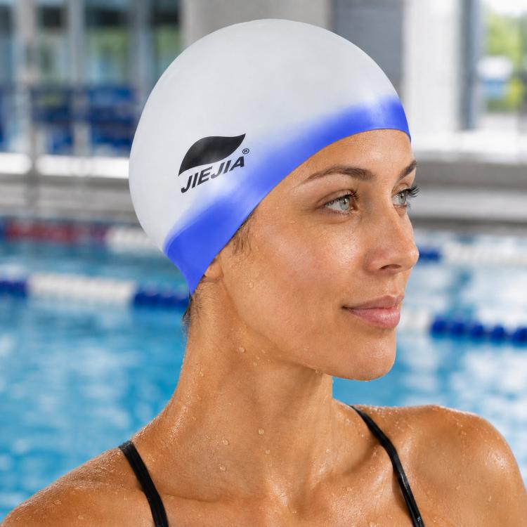 Cuffia da nuoto JIEJIA extra large in silicone elastico e impermeabile