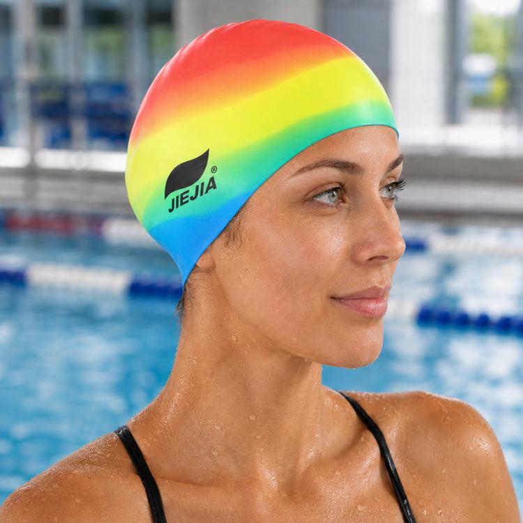 Cuffia da nuoto JIEJIA extra large in silicone elastico e impermeabile