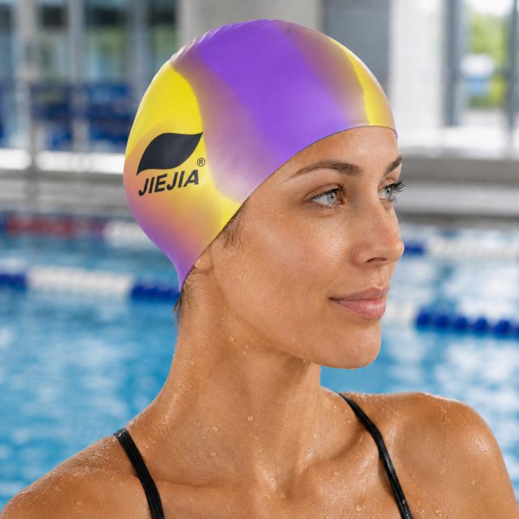 Cuffia da nuoto JIEJIA extra large in silicone elastico e impermeabile