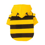 Cappotto per cani imbottito e adatto al guinzaglio per l'autunno e l'inverno, abbigliamento per gatti a tema ape, S, M, L, XL
