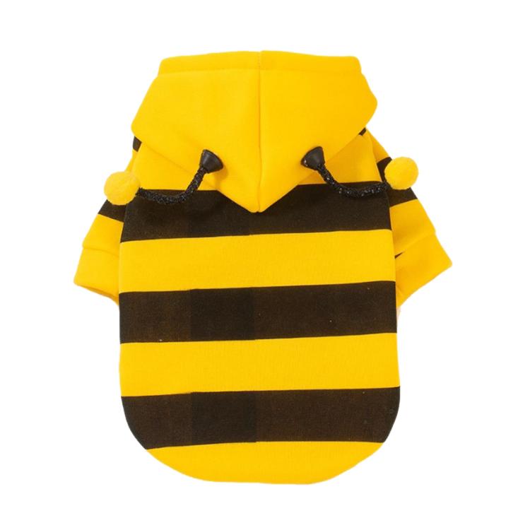 Cappotto per cani imbottito e adatto al guinzaglio per l'autunno e l'inverno, abbigliamento per gatti a tema ape, S, M, L, XL