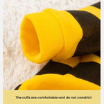 Cappotto per cani imbottito e adatto al guinzaglio per l'autunno e l'inverno, abbigliamento per gatti a tema ape, S, M, L, XL