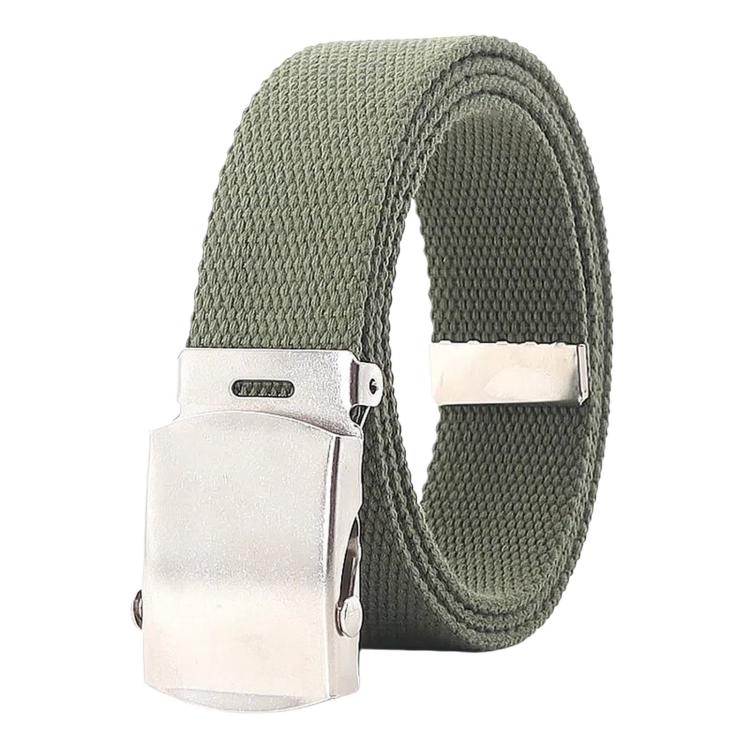 Cintura da uomo in tela, larghezza 32 mm, stretta, casual, con fibbia automatica scorrevole., 135cm