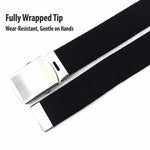 Cintura da uomo in tela, larghezza 32 mm, stretta, casual, con fibbia automatica scorrevole., 135cm