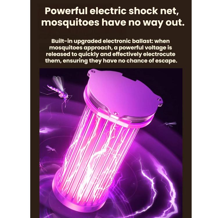 Luce notturna portatile antizanzare per uso domestico e esterno, Beige Straight Plug, Gray-purple Straight Plug, Beige Charger/Plug-in, Gray Purple Charger/Plug-in