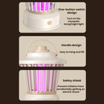 Luce notturna portatile antizanzare per uso domestico e esterno, Beige Straight Plug, Gray-purple Straight Plug, Beige Charger/Plug-in, Gray Purple Charger/Plug-in