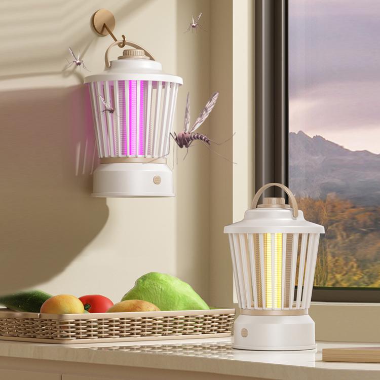 Luce notturna portatile antizanzare per uso domestico e esterno, Beige Straight Plug, Gray-purple Straight Plug, Beige Charger/Plug-in, Gray Purple Charger/Plug-in