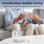 Apparecchio acustico invisibile endoauricolare con riduzione del rumore e amplificatore sonoro intelligente per anziani, Invisible In-Ear Hearing Aid