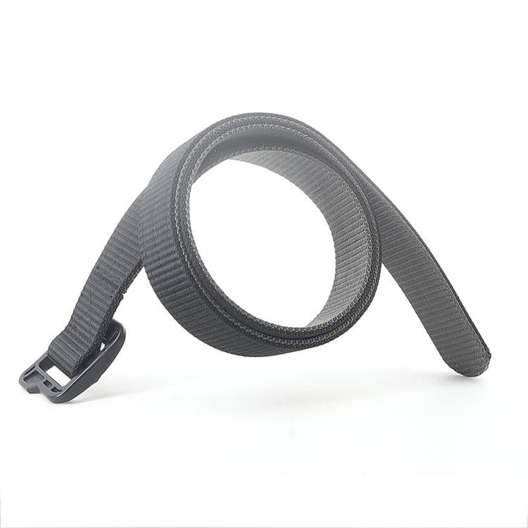 Cinture da uomo Web in tela spessa a doppio lato con fibbia in plastica, 110cm, 120cm, 130cm