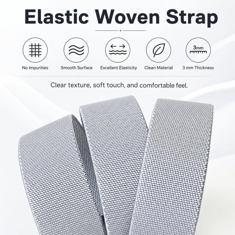Cintura elastica da uomo in tessuto, casual, intrecciata, con fibbia automatica in lega di zinco., 105cm, 115cm, 125cm