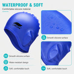 Cuffia da nuoto JIEJIA in silicone con protezione per le orecchie, tappi auricolari e clip per il naso.