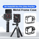 AMagisn Metal Frame Case For Insta360 Ace Pro 2 / Ace Pro / Ace Aluminum Utility Cage With Cold Shoe