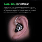 Cuffie KZ ZSX PRO con driver ibrido 5BA+1DD, cavo da 1,2 m, audio HiFi, ideali per sport e gaming, con cavo rimovibile., Standard, With Mic