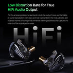 Cuffie KZ ZSX PRO con driver ibrido 5BA+1DD, cavo da 1,2 m, audio HiFi, ideali per sport e gaming, con cavo rimovibile., Standard, With Mic