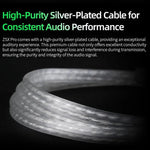 Cuffie KZ ZSX PRO con driver ibrido 5BA+1DD, cavo da 1,2 m, audio HiFi, ideali per sport e gaming, con cavo rimovibile., Standard, With Mic
