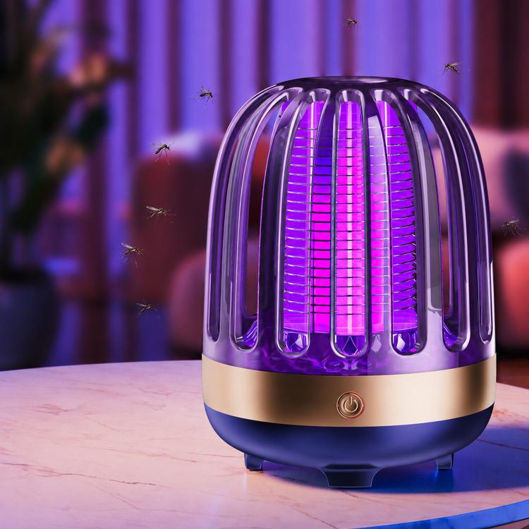 Zanzariere elettriche USB per uso domestico e lampade LED per esterni, Navy Blue Rechargeable, Golden Beige Rechargeable, Navy Blue Direct Plug, Golden Beige Direct Plug