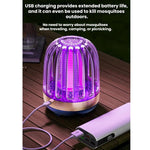Zanzariere elettriche USB per uso domestico e lampade LED per esterni, Navy Blue Rechargeable, Golden Beige Rechargeable, Navy Blue Direct Plug, Golden Beige Direct Plug