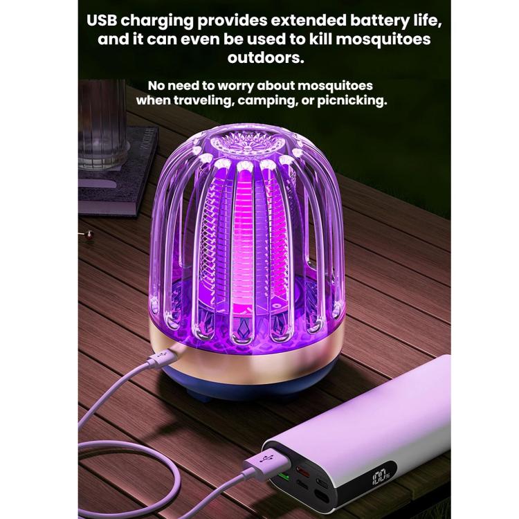 Zanzariere elettriche USB per uso domestico e lampade LED per esterni, Navy Blue Rechargeable, Golden Beige Rechargeable, Navy Blue Direct Plug, Golden Beige Direct Plug