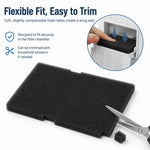 Filtro in schiuma per asciugatrici Beko / Grundig & Elektra, ricambio per il codice 2964840100., 2964840100