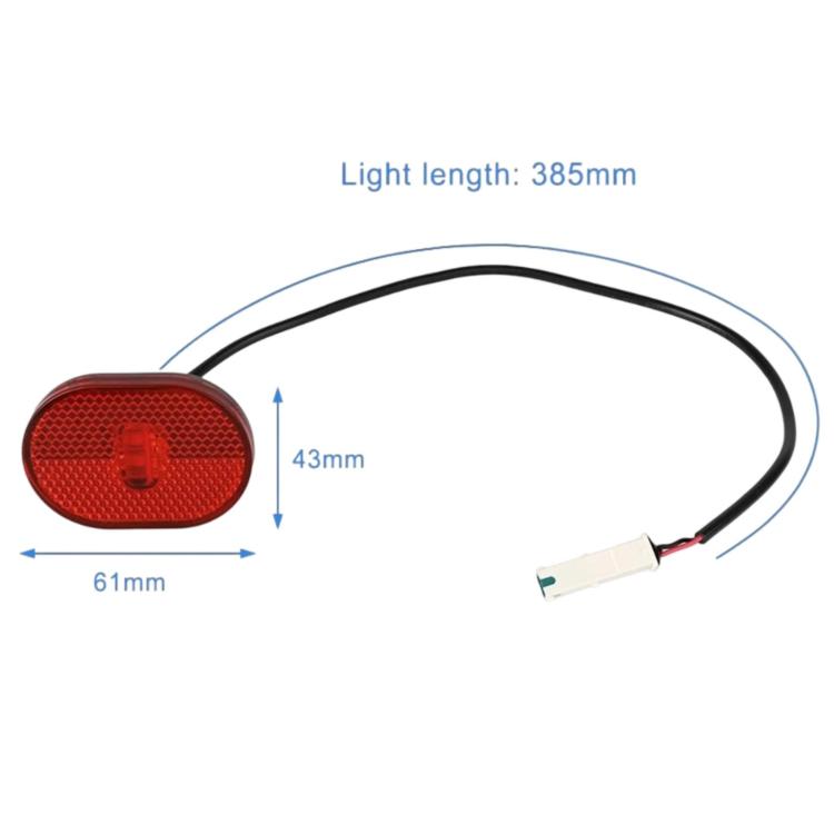Fanale posteriore per monopattino elettrico Xiaomi 4 Pro, lunghezza 38,5 cm