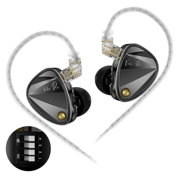 Auricolari KZ Vader Pro Hifi Bass con 6 driver dinamici e cavo da 1,2 m., HM Curve Standard, HM Curve With Mic, Bass Enhanced Standard, Bass Enhanced With Mic, HM Curve With Mic Type-C, Bass Enhanced With Mic Type-C