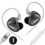 Auricolari KZ Vader Pro Hifi Bass con 6 driver dinamici e cavo da 1,2 m., HM Curve Standard, HM Curve With Mic, Bass Enhanced Standard, Bass Enhanced With Mic, HM Curve With Mic Type-C, Bass Enhanced With Mic Type-C