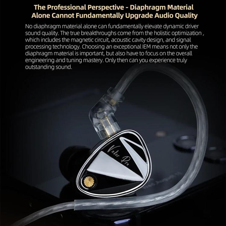 Auricolari KZ Vader Pro Hifi Bass con 6 driver dinamici e cavo da 1,2 m., HM Curve Standard, HM Curve With Mic, Bass Enhanced Standard, Bass Enhanced With Mic, HM Curve With Mic Type-C, Bass Enhanced With Mic Type-C