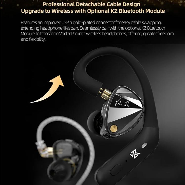 Auricolari KZ Vader Pro Hifi Bass con 6 driver dinamici e cavo da 1,2 m., HM Curve Standard, HM Curve With Mic, Bass Enhanced Standard, Bass Enhanced With Mic, HM Curve With Mic Type-C, Bass Enhanced With Mic Type-C