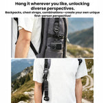 For DJI Osmo Packet 4 / 3 BRDRC Magnetic Telescopic Backpack Hook Anti-Loss Rope, Magnetic