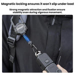 For DJI Osmo Packet 4 / 3 BRDRC Magnetic Telescopic Backpack Hook Anti-Loss Rope, Magnetic