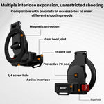 Supporto magnetico per teleprompter BRDRC, estensione per slitta a caldo e clip per telefono per DJI Osmo Pocket 4 / 4 Pro / 3 BRDRC.