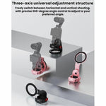 Supporto magnetico per teleprompter BRDRC, estensione per slitta a caldo e clip per telefono per DJI Osmo Pocket 4 / 4 Pro / 3 BRDRC.