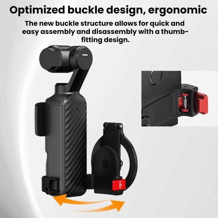 Supporto magnetico per teleprompter BRDRC, estensione per slitta a caldo e clip per telefono per DJI Osmo Pocket 4 / 4 Pro / 3 BRDRC.