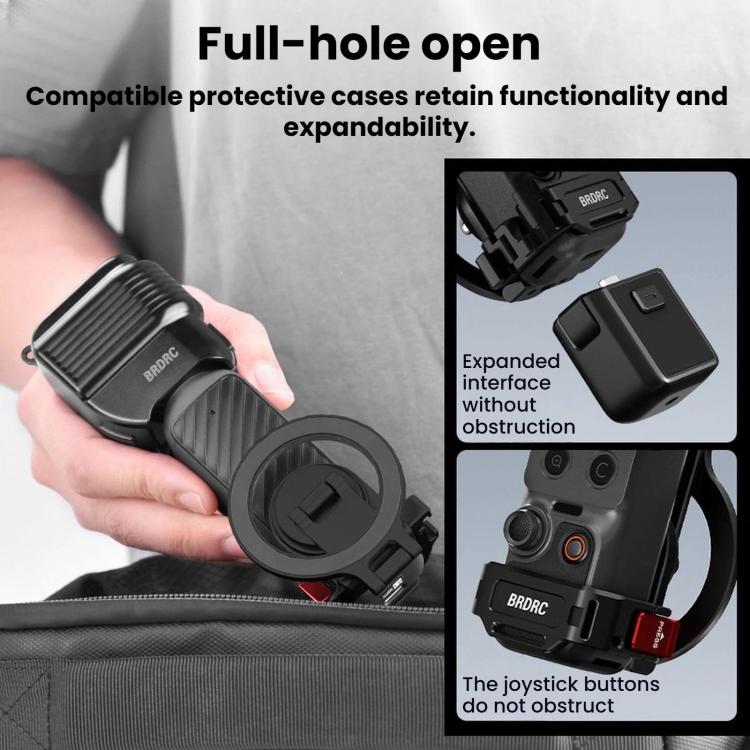 Supporto magnetico per teleprompter BRDRC, estensione per slitta a caldo e clip per telefono per DJI Osmo Pocket 4 / 4 Pro / 3 BRDRC.