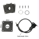 Presa a muro passante DC 5,5 x 2,1 mm in alluminio, ingresso alimentazione per Starlink Mini, DC 5.5 x 2.1 mm Power Inlet Port