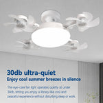 Ventilatore da soffitto con attacco a vite E27, ventilatore silenzioso ad alta portata d'aria per soggiorno., 45cm 3-Head, 50cm 4-Head
