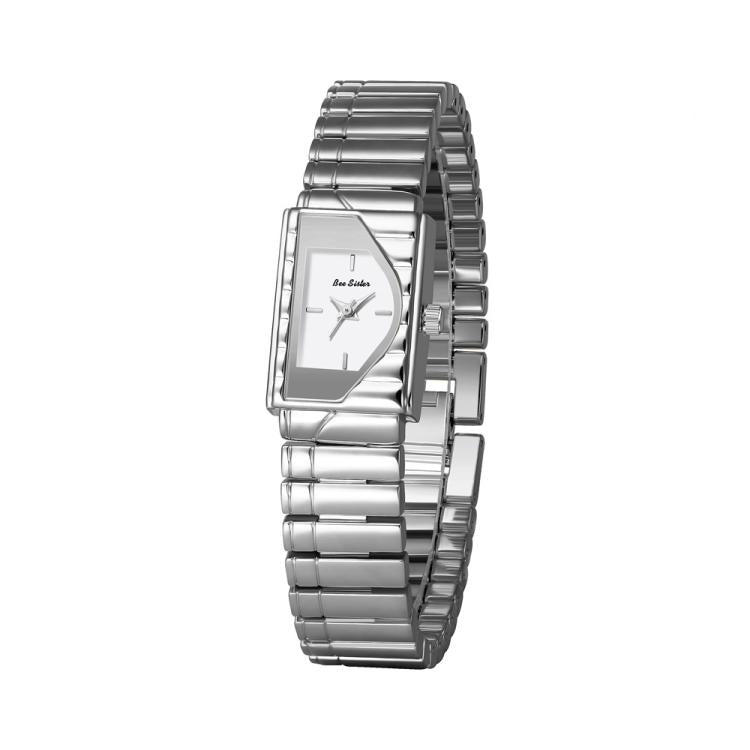 Orologio da donna vintage BS Bee Sister FA1927, elegante orologio al quarzo geometrico asimmetrico con cinturino in metallo.