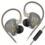 Auricolari cablati KZ-EDX Lite con driver dinamico a magnete interno, cavo da 1,2 m, bassi profondi e cavo rimovibile, ideali per musica e gaming., Translucent Gray Standard, Translucent Gray With Mic, Transparent Standard, Transparent With Mic        ...